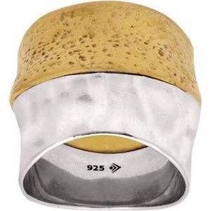 Silpada brass and silver ring.